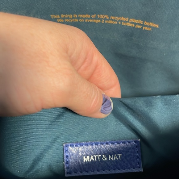 Matt and Nat Laptop bag blue Vegan Briefcase style bag - Picture 12 of 12